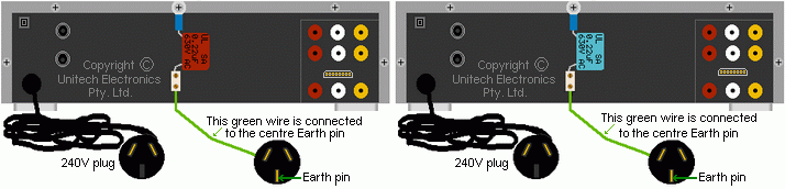 2 VCRs connected in a simple way to reduce sparks