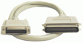 50 Centronics M to D25 M D25 to Centronics 50