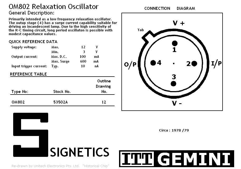 OM 802 Datasheet