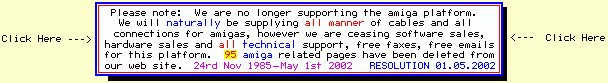We are ceasing amiga support