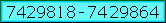 7416240 to 741162260 data
